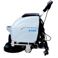 HKM-847891 Cylindrical Walk-Behind Electric Floor Scrubber with 18-Inch Brush and Convenience Features