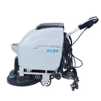 HKM-847891 Cylindrical Walk-Behind Electric Floor Scrubber with 18-Inch Brush and Convenience Features
