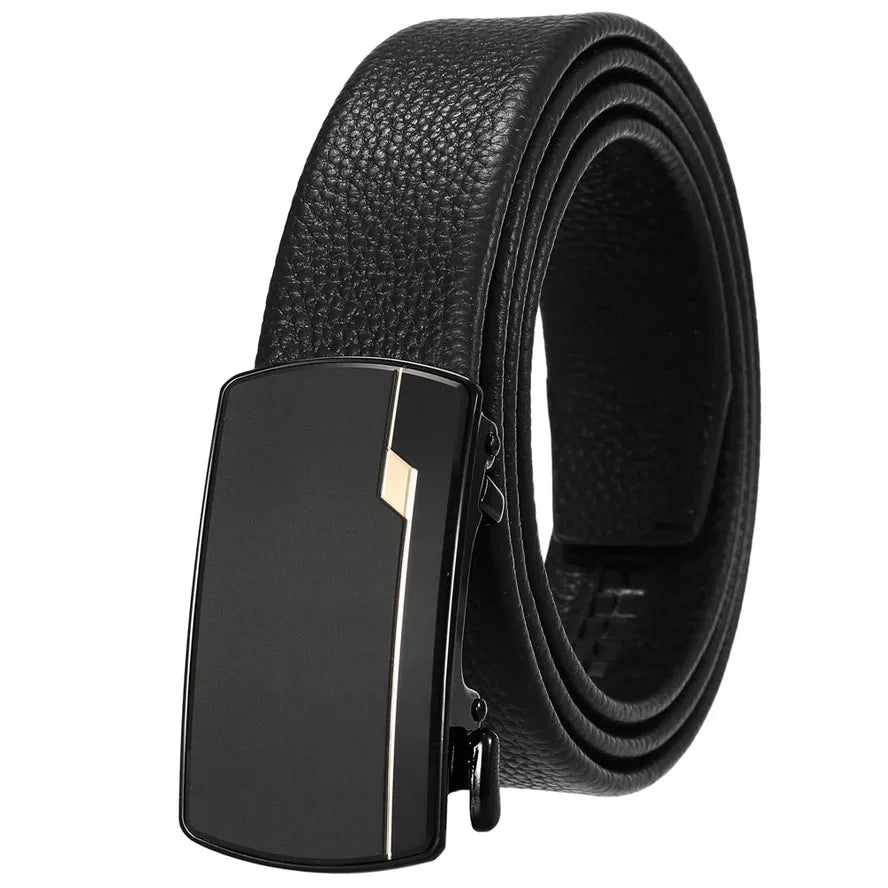 HKM-848019 Custom Leather Men's Belt in Cowhide - OEM Style, Adjustable Fit, Quality Craftsmanship