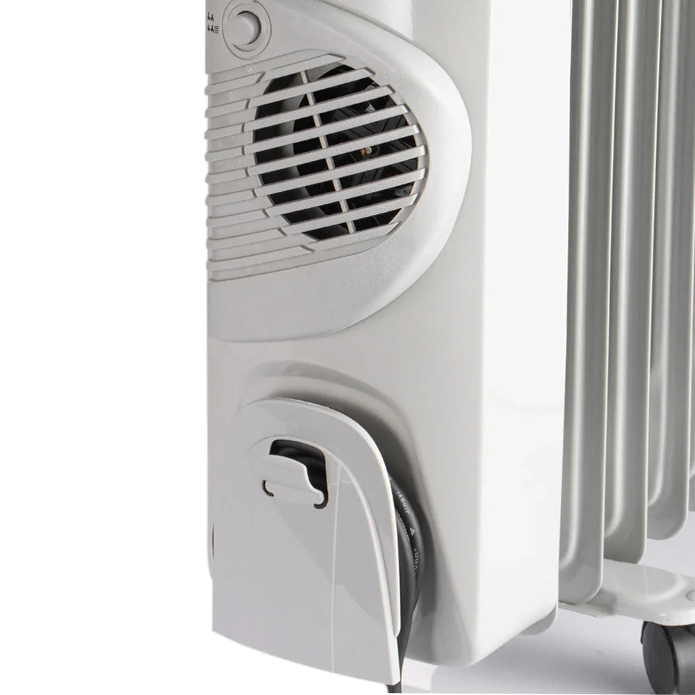 HKM-848083 2900W Oil Filled Radiator Heater with Adjustable Thermostat and Overheat Protection