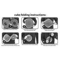 HKM-8481213 Foldable S-Shaped Cat Tunnel Toy for Interactive Play and Exploration - Collapsible Design, Multiple Exits, Polyester, 26cm Diameter, 120cm Length
