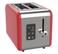 HKM-848211 Compact Stainless Steel 2-Slice Toaster in Brushed Finish
