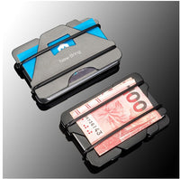 HKM-848339 Aviation Aluminum Alloy Card Holder with Silicone Lining - Compact and Stylish Design