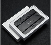 HKM-848339 Aviation Aluminum Alloy Card Holder with Silicone Lining - Compact and Stylish Design