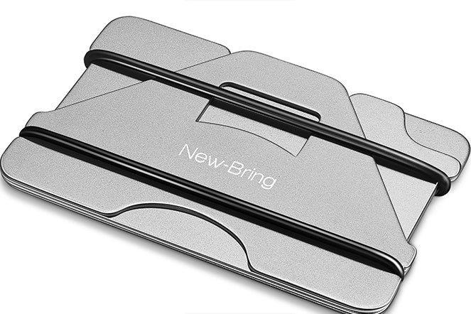 HKM-848339 Aviation Aluminum Alloy Card Holder with Silicone Lining - Compact and Stylish Design