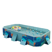 HKM-848339 Large Rectangular Above Ground Swimming Pool for Outdoor Use