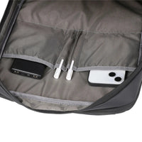 HKM-848531 High Capacity Double Headed Zipper Multifunctional Laptop Backpack with USB Charging Port