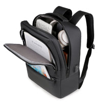 HKM-848531 High Capacity Double Headed Zipper Multifunctional Laptop Backpack with USB Charging Port