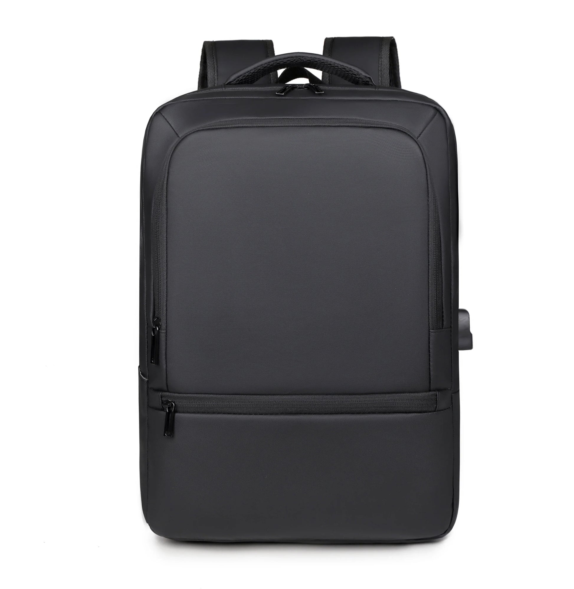 HKM-848531 High Capacity Double Headed Zipper Multifunctional Laptop Backpack with USB Charging Port