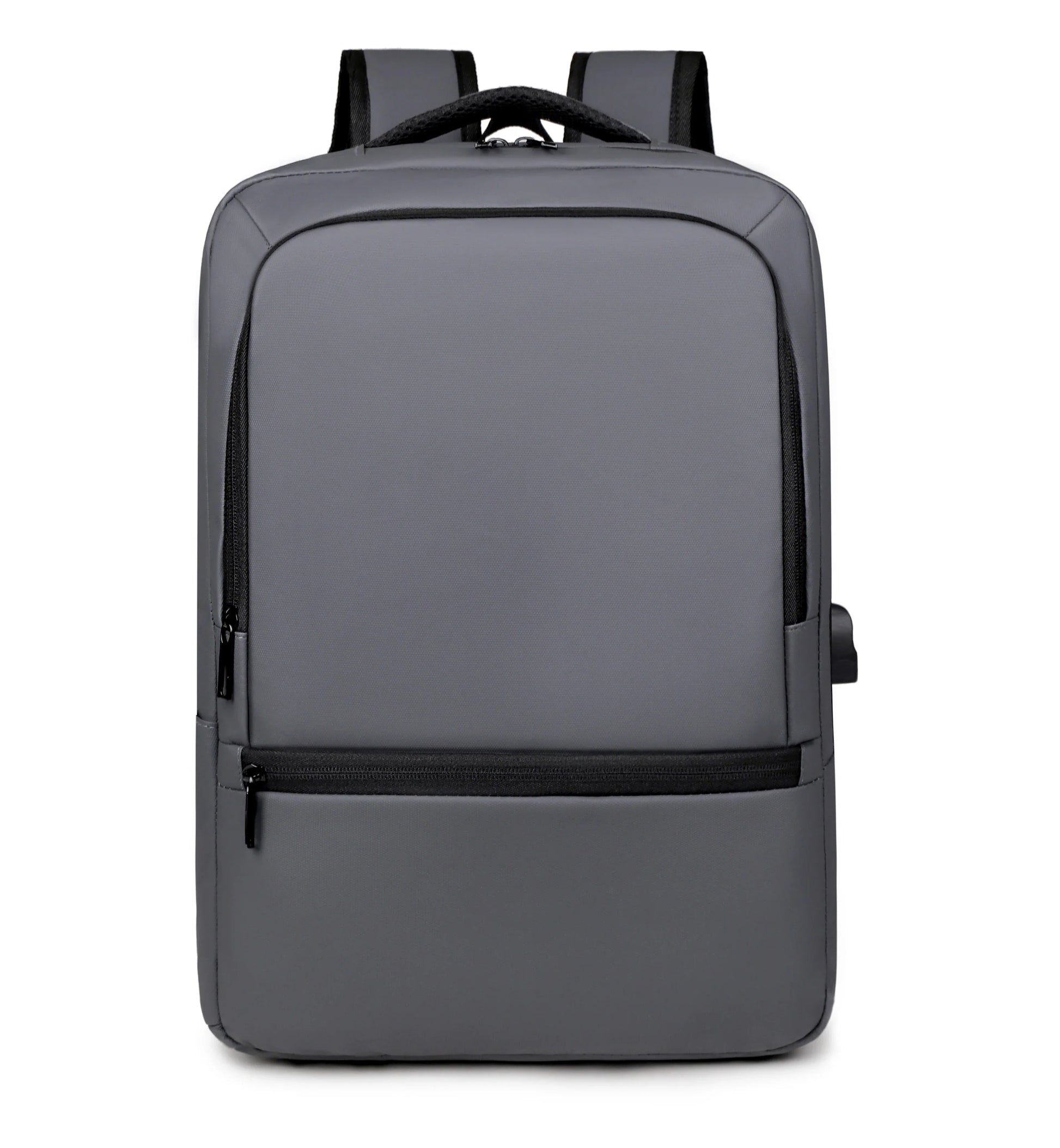 HKM-848531 High Capacity Double Headed Zipper Multifunctional Laptop Backpack with USB Charging Port