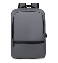 HKM-848531 High Capacity Double Headed Zipper Multifunctional Laptop Backpack with USB Charging Port