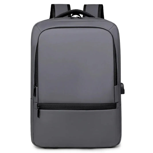 HKM-848531 High Capacity Double Headed Zipper Multifunctional Laptop Backpack with USB Charging Port