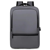 HKM-848531 High Capacity Double Headed Zipper Multifunctional Laptop Backpack with USB Charging Port