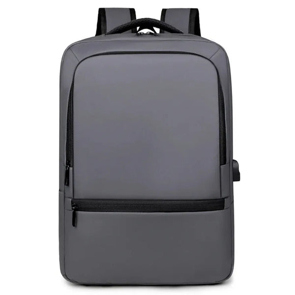HKM-848531 High Capacity Double Headed Zipper Multifunctional Laptop Backpack with USB Charging Port