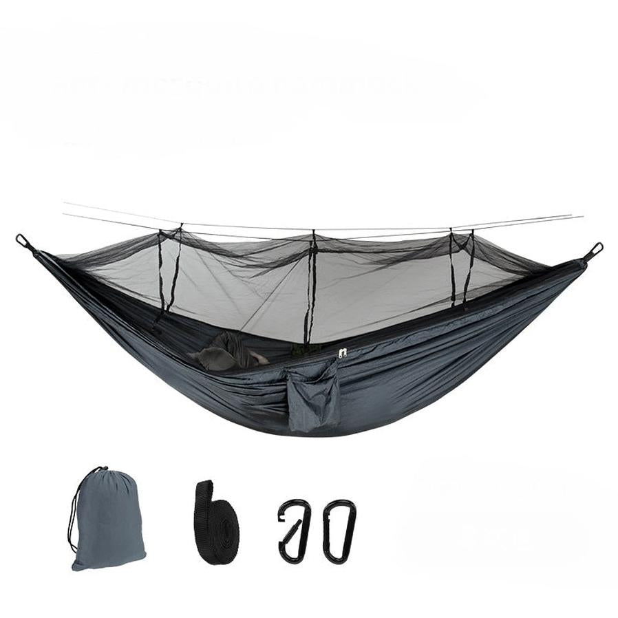 HKM-848659 Outdoor Mesh Anti-Mosquito Hammock with Anti-Rollover Design