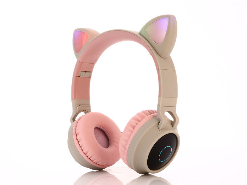 HKM-848659 Wireless Bluetooth Cat Ears Gaming Headset with Stereo Sound and 10m Range in Multiple Colors