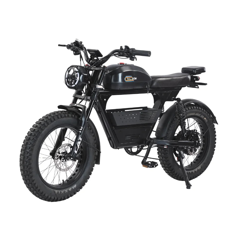 HKM-848787 Full Suspension E-Bike 52V 1500W 30Ah 20-Inch with Hydraulic Brakes