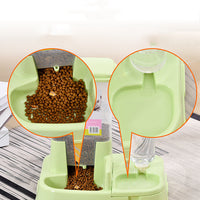 HKM-8488125 Automatic Dual Purpose Pet Feeder and Water Bowl with 3kg Grain Capacity and 500ml Water Bottle