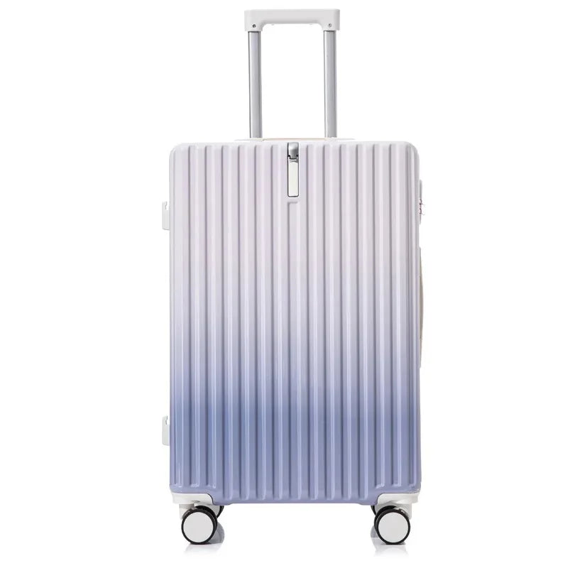 HKM-848851 Unisex Spinner Wheel Trolley Suitcase Set - 20, 24, and 28 Inch ABS Cabin Luggage Backpacks