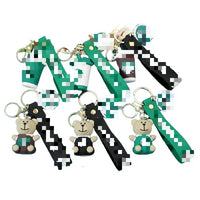 HKM-849299 Cute 3D Bear Coffee Cup PVC Keychain Pendant for Kids and Festivals
