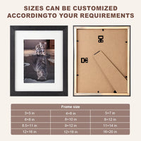 HKM-849491 Custom A3 to A24 Wood and Acrylic Photo Frames in Various Colours