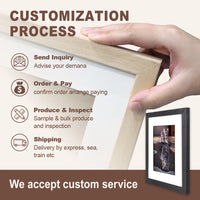 HKM-849491 Custom A3 to A24 Wood and Acrylic Photo Frames in Various Colours