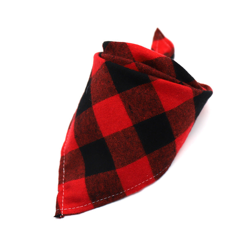 HKM-8495293 Thick Cotton Flannel Triangle Scarf - 40x40x58cm