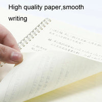 HKM-849747 Foska A5 B5 Spiral Notebook with 60 Sheets - Colourful Loose-leaf Daily Planner for Students and Office Use