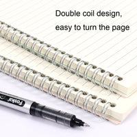 HKM-849747 Foska A5 B5 Spiral Notebook with 60 Sheets - Colourful Loose-leaf Daily Planner for Students and Office Use