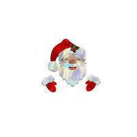 HKM-849747 Santa Claus and Reindeer Fence Yard Signs for Holiday Garden Decor 30.88x25cm