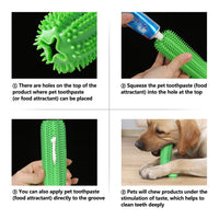 HKM-8498493 Dog Toothbrush Chew Toy with Suction Cup - Soft TPR Material for Dental Care