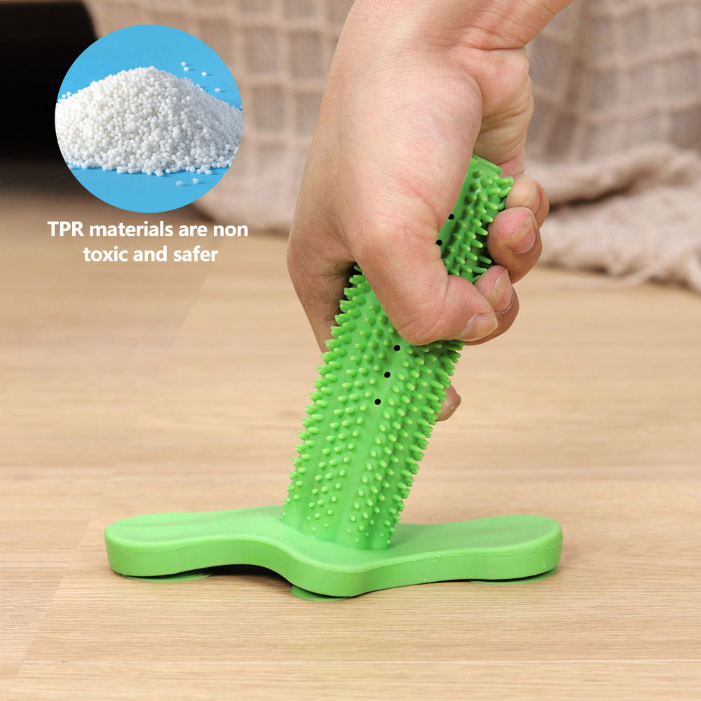 HKM-8498493 Dog Toothbrush Chew Toy with Suction Cup - Soft TPR Material for Dental Care