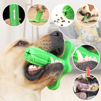 HKM-8498493 Dog Toothbrush Chew Toy with Suction Cup - Soft TPR Material for Dental Care