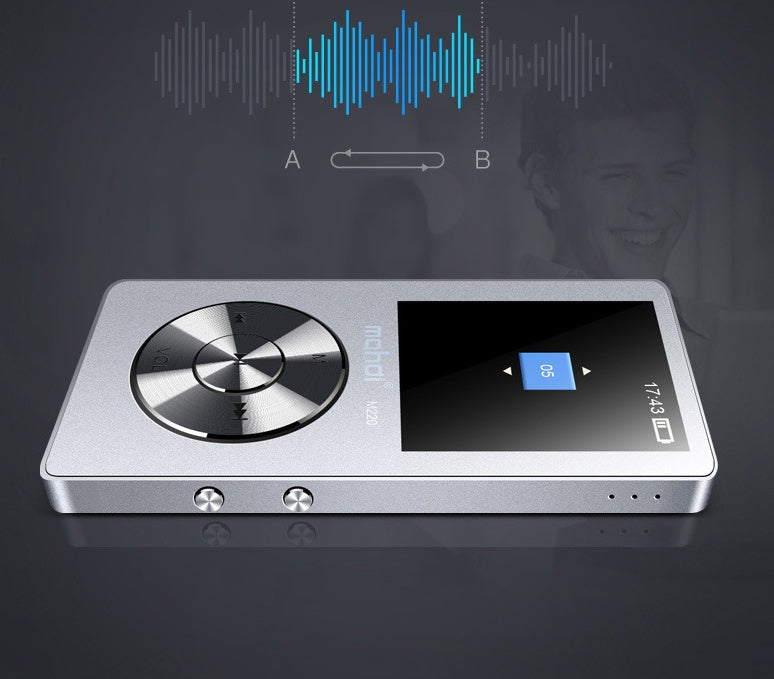 HKM-849939 Lossless MP3 Music Player with Recording, 2.8-Inch Screen, Multi-Language Support, and 128GB TF Card Capability