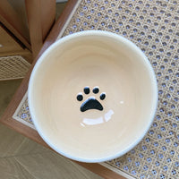 HKM-8499645 Water Ripple Ceramic Pet Bowl for Cats - Anti-Tumble Design, 16.5 ¡Á 10cm