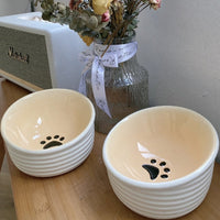 HKM-8499645 Water Ripple Ceramic Pet Bowl for Cats - Anti-Tumble Design, 16.5 ¡Á 10cm