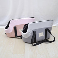 HKM-8499901 Breathable One-Shoulder Pet Backpack in Pink, Light Green, and Light Gray