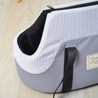 HKM-8499901 Breathable One-Shoulder Pet Backpack in Pink, Light Green, and Light Gray