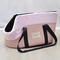 HKM-8499901 Breathable One-Shoulder Pet Backpack in Pink, Light Green, and Light Gray