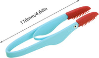 HKM-8500925 Soft Silicone Pet Tear Stain Remover Brush for Cats and Dogs Easy Grip Grooming Tool