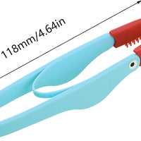 HKM-8500925 Soft Silicone Pet Tear Stain Remover Brush for Cats and Dogs Easy Grip Grooming Tool