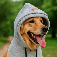 HKM-8501053 Dog Casual Noise-Blocking Earflap Hat for Pets - Gray, Green, Black - Sizes S, M, L - Polyester Material
