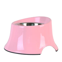 HKM-8503613 High-Quality Stainless Steel Dog Neck Food Bowl with Thick Melamine Base - Three Sizes Available