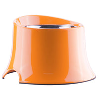 HKM-8503613 High-Quality Stainless Steel Dog Neck Food Bowl with Thick Melamine Base - Three Sizes Available