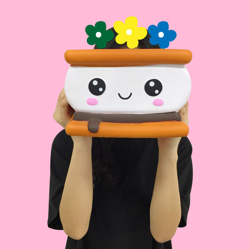 HKM-8504253 Super Large Slow Resilience Biscuit Shaped Toy for Relaxation and Fun