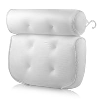 HKM-850451 3D Mesh Suction Cup Bath Pillow for Ultimate Comfort and Relaxation