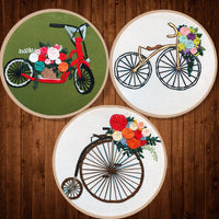 HKM-850451 Handmade Creative Embroidery Kit - Landscape Patterns with Cotton and Linen Material