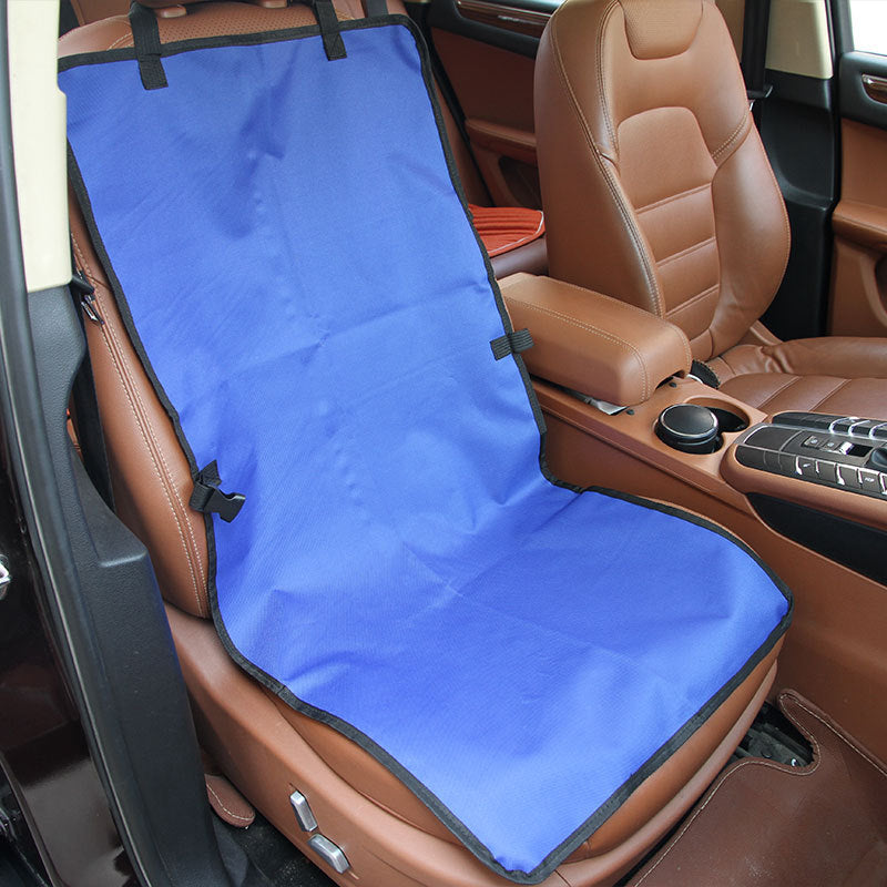 HKM-8505277 Waterproof Dog Car Seat Cover - Oxford Fabric Mat for Pets in Blue, Red, or Black