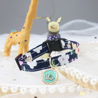 HKM-8505405 Pet Floral Collar for Cats, Dogs, and Rabbits - Lightly Adjustable, Multiple Sizes Available