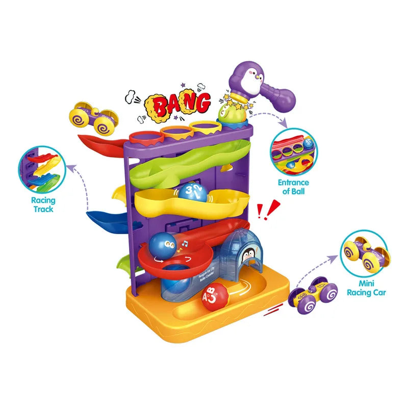 HKM-850579 Montessori Hammer and Ball Pounding Game Toy for Kids Age 2-14 Years